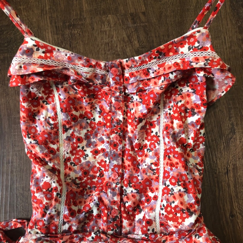 LC Lauren Conrad Floral Sleeveless Dress Sz 4 - Picture 4 of 5